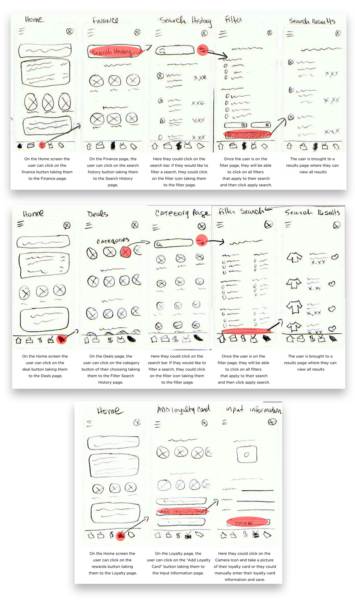 Low Fidelity Wireframes